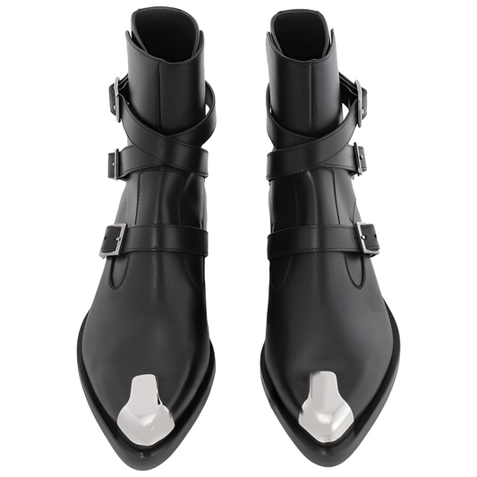 Punk Triple Strap Boots