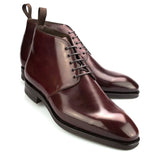 CHUKKA BOOTS IN BURGUNDY SHELL CORDOVAN