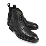 Lexaitaliano Wingtip Boots in Black Funchal