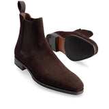 Brown Suede Chelsea Boots