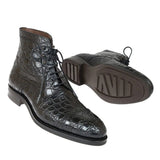 Lexaitaliano Ankle Boots in Black Crocodile
