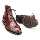 DRESS BOOTS IN CORDOVAN BURGUNDY