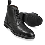 Lexaitaliano Wingtip Boots in Black Funchal