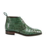 Lexaitaliano Alligator Chukka Boots in Green
