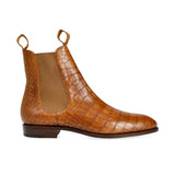 Lexaitaliano Genuine Alligator Chelsea Boots in Tanned