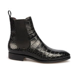 Lexaitaliano Chelsea Boots in Black Alligator