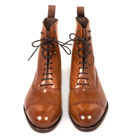 Lexaitaliano Balmoral Boots in Bourbon Cordovan
