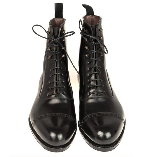 Lexaitaliano Balmoral Boots in Cordovan Black