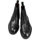 Lexaitaliano Wingtip Boots in Black Funchal
