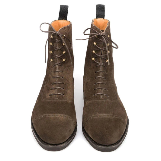 Lexaitaliano Balmoral Boots in Brown Suede