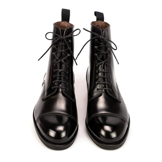 Lexaitaliano Black Cordovan Dress Boots