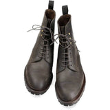 Lexaitaliano Cap Toe Boots in Dark Brown Waxy Commander