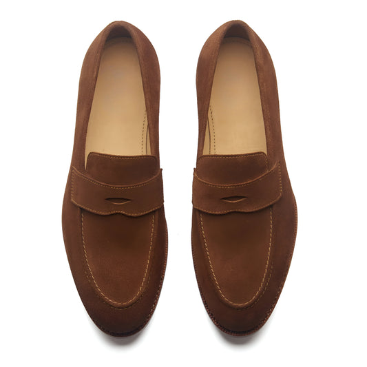 Aurus Penny Loafer – Suede Elegance