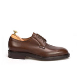 BROWN GRAIN DERBY SHOES