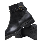 BRUNO Black leather men Jodphur boots