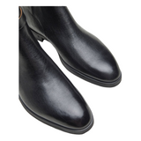 BRUNO Black leather men Jodphur boots