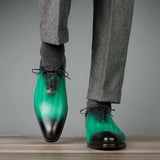 Benson Wholecut Oxford – Patina Green