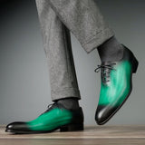 Benson Wholecut Oxford – Patina Green