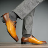 Benson Wholecut Oxford – Custom Patina Tan