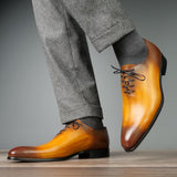 Benson Wholecut Oxford – Custom Patina Tan