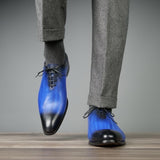 Benson Wholecut Oxford – Blue Patina