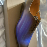 Benson Wholecut Oxford – Blue Patina