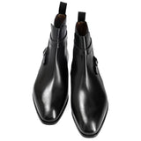 Black Leather Alvor Slip On Jodhpur Boots
