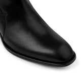 Black Leather Alvor Slip On Jodhpur Boots