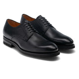 Black Leather Congleton Chunky Derby Shoes