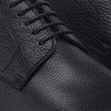 Black Leather Congleton Chunky Derby Shoes