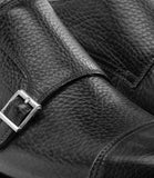 Black Leather Portneuf Chunky Monk Strap Shoe