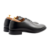 Black Leather Drayton One Cut Oxfords - Formal Shoes