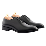Black Leather Drayton One Cut Oxfords - Formal Shoes