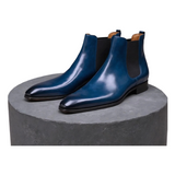 Leather Lucca Slip On Chelsea Boots