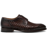 Holloway Braided Leather Derby Shoes – Rich Brown
