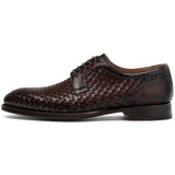 Holloway Braided Leather Derby Shoes – Rich Brown