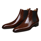 Leather Lucca Slip On Chelsea Boots