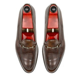 Brown Leather Palmela Horsebit Loafers
