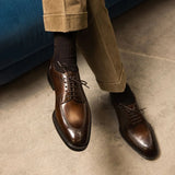 Brown Leather Teruel Derby Shoes-AW24