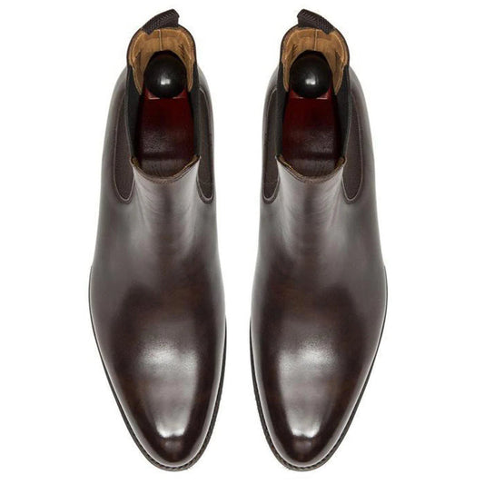 Leather Fenland Slip On Chelsea Boots