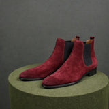 Leather Lucca Slip On Chelsea Boots