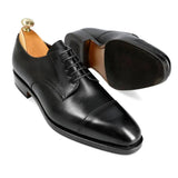 CAPTOE DERBY SHOES IN BLACK BOXCALF