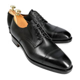 CAPTOE DERBY SHOES IN BLACK BOXCALF