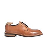 PLAIN TOE BLUCHER SHOES IN NATURAL CORDOVAN