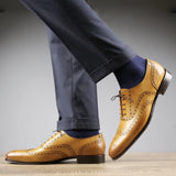 Cambridge Wingtip Oxford Brogue – Almond Tan
