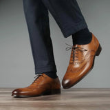 Cambridge Wingtip Oxford Brogue – Light Tan