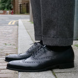 Cambridge Wingtip Oxford Brogue – Black