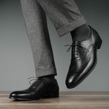 Cambridge Wingtip Oxford Brogue – Black