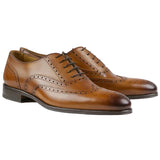 Cambridge Wingtip Oxford Brogue – Light Tan