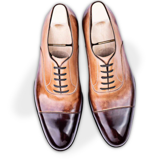 Classic Handmade Shiny Leather Oxford Shoes
